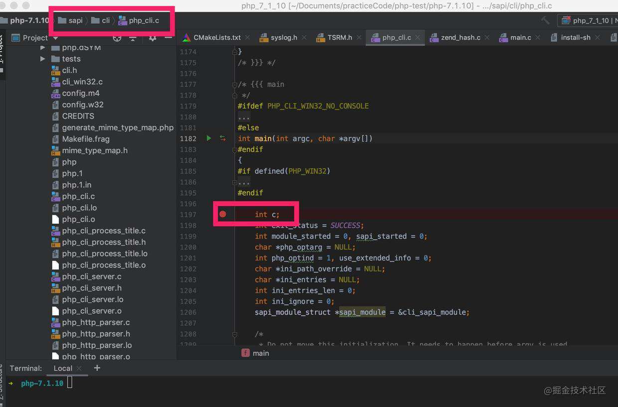 如何在 Mac 上用 Clion 调试 php7 源码